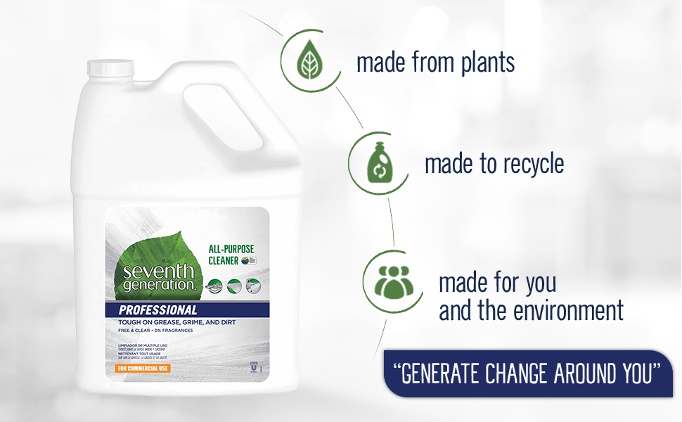 non-toxic plant based Sevent Generation all-purpose cleaner