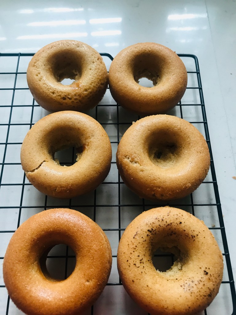 Vegan Baked Donuts fresh out of the oven